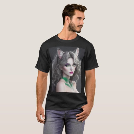 KAT WAIFU 02 T-SHIRT (Voorkant volledig)