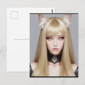 KAT WAIFU 03 BRIEFKAART (Voorkant / Achterkant)