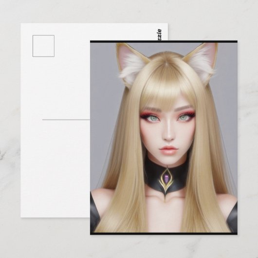 KAT WAIFU 03 BRIEFKAART (Voorkant / Achterkant)