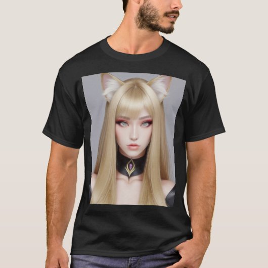 KAT WAIFU 03 T-SHIRT (Voorkant)