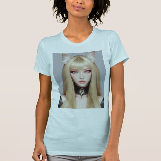 KAT WAIFU 03 T-SHIRT (Voorkant)