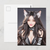 KAT WAIFU 04 BRIEFKAART (Voorkant / Achterkant)