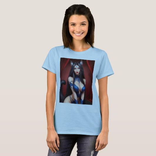 KAT WAIFU 06 T-SHIRT (Voorkant volledig)