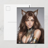 KAT WAIFU 08 BRIEFKAART (Voorkant / Achterkant)