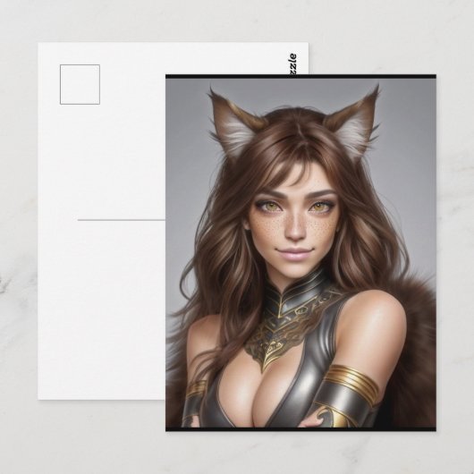 KAT WAIFU 08 BRIEFKAART (Voorkant / Achterkant)