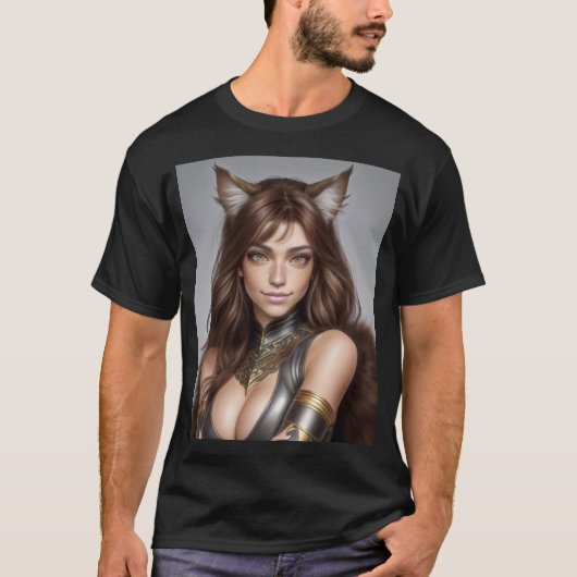 KAT WAIFU 08 T-SHIRT (Voorkant)