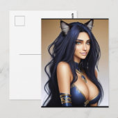 KAT WAIFU 10 BRIEFKAART (Voorkant / Achterkant)