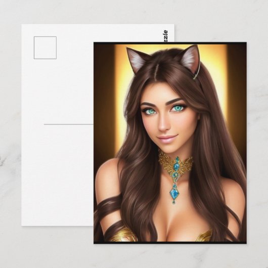 KAT WAIFU 11 BRIEFKAART (Voorkant / Achterkant)