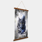 kat wand decoratie elegant  hangend wandkleed (Gebogen)