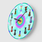 Kat-wandklok Grote Klok (Hoek)