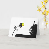 Kat wanneer de Spatie van het Wenskaart binnen Kaart (Gele Bloem)