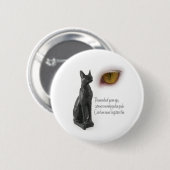 Kat waren goden ronde button 5,7 cm (Voorkant /achterkant)