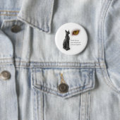 Kat waren goden ronde button 5,7 cm (In situ)