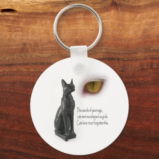 Kat waren goden sleutelhanger (Voorkant)