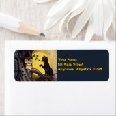 Kat Warning Owl Halloween Labels (Insitu)