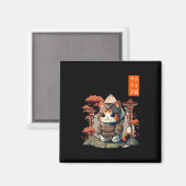 Kat Warrior Japans schrijvend animatiekunst voor k Magneet (Voorkant / Achterkant)