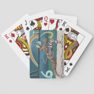 Kat Warrior-speelkaarten voor volleybal Pokerkaarten