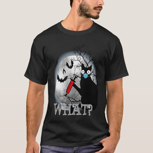 Kat wat Assassin Murderous Cat & Syringe Hoowee T-shirt (Voorkant)