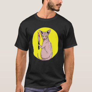 Kat wat eng kat - zwarte kat. Horrorverklaringen T-shirt