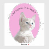 Kat Wat er met mijn melk is gebeurd Sticker (Vel)