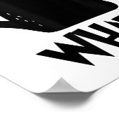 Kat wat grappig zwart kat Shirt moorddadig kat met Poster (Hoek)