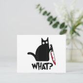 Kat Wat_ Grappige Zwarte Kat (Staand voorkant)