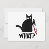 Kat Wat_ Grappige Zwarte Kat (Achterkant)