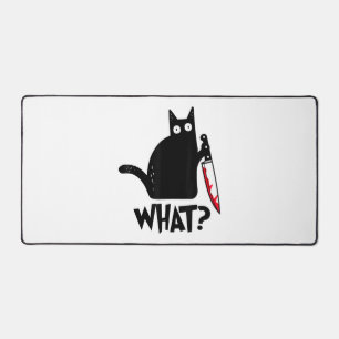 Kat Wat_ Grappige Zwarte Kat Bureaumat