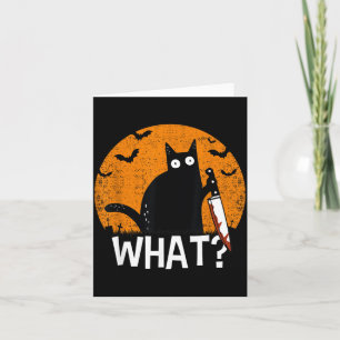Kat Wat_ Grappige Zwarte Kat Moorddadige Kat Met M Kaart
