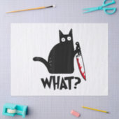 Kat Wat_ Grappige Zwarte Kat Tissuepapier (Craft)