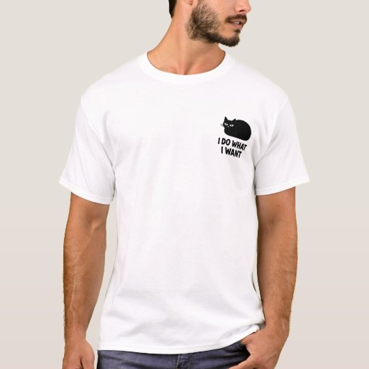 Kat wat ik wil t-shirt (Voorkant)