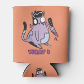 Kat Wat? Moorddadige Kat, Zombie Kat Halloween Blikjeskoeler (Voorkant)