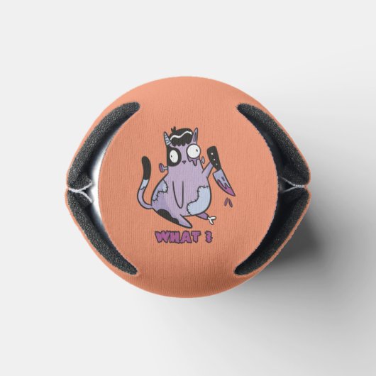 Kat Wat? Murderous Cat, Zombie Cat Halloween Blikjeskoeler (Bodem)