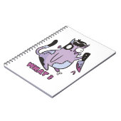 Kat Wat? Murderous Cat, Zombie Cat Halloween Notitieboek (Linkerzijde)