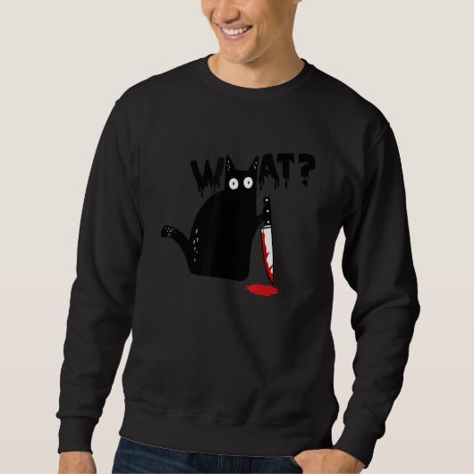 Kat wat zwarte kat trui (Voorkant)