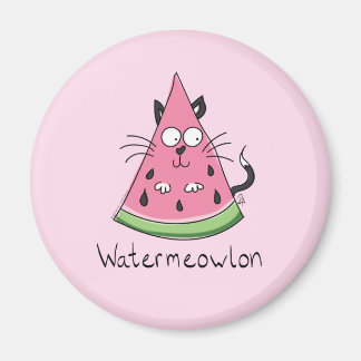 Kat Watermeloen Kind Magneet