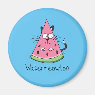 Kat Watermeloen Kind Magneet