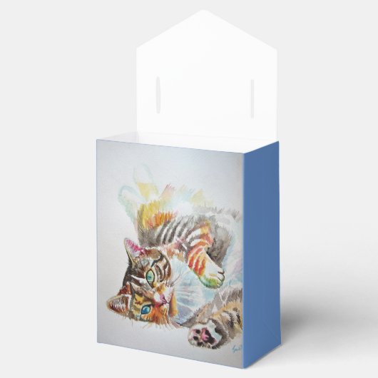 Kat Waterverf op zaterdag Bedankdoosjes (Geopend)