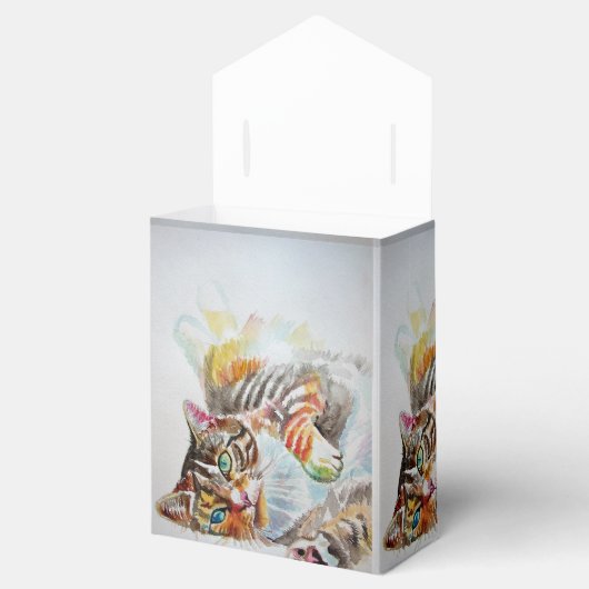 Kat Waterverf op zaterdag Bedankdoosjes (Geopend)