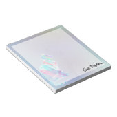 Kat Waterverf Regenboogdier voor kattenbroodjes Notitieblok (Schuin)