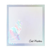 Kat Waterverf Regenboogdier voor kattenbroodjes Notitieblok (Voorkant)