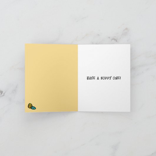 Kat Wearing Rabbit Ears Happy Pasen Kaart (Binnen)