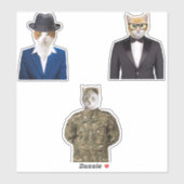 Kat Wearing Suit Sticker (Vel)