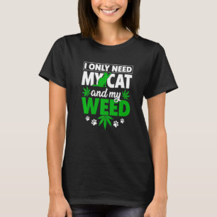 Kat-Wed-kat papa kat mama heeft alleen mijn kat en T-shirt