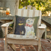Kat Wedding, huwelijk, bride, Louis Wain Buitenkussen (Stoel)