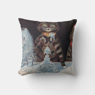 Kat Wedding, huwelijk, bride, Louis Wain Kussen