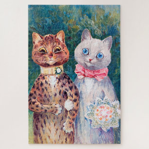 Kat Wedding, huwelijk, bride, Louis Wain Legpuzzel