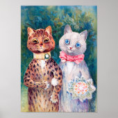 Kat Wedding, huwelijk, bride, Louis Wain Poster (Voorkant)