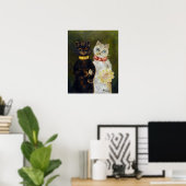 Kat Wedding, huwelijk, bride, Louis Wain Poster (Thuiskantoor)