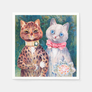 Kat Wedding, huwelijk, bride, Louis Wain Servet